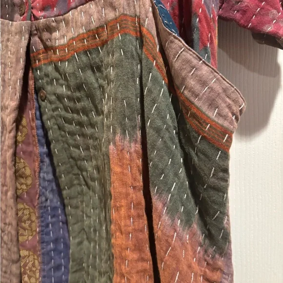 NWT Multicolor Boho Dress/Shirt - Picture 5 of 13